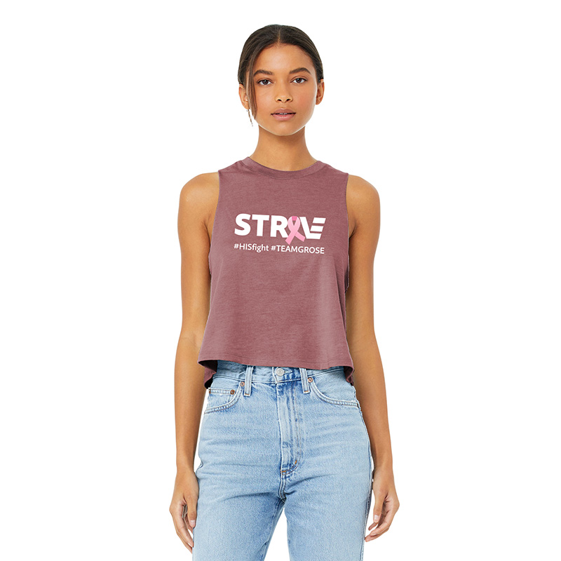 Strive - BC6682 Bella & Canvas Women’s Racerback Cropped Tank - Team Grose